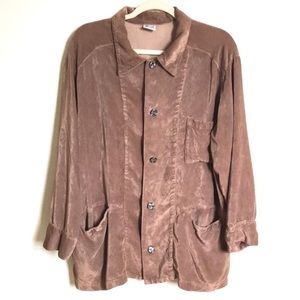 Free People CP Shades velvet shirt jacket